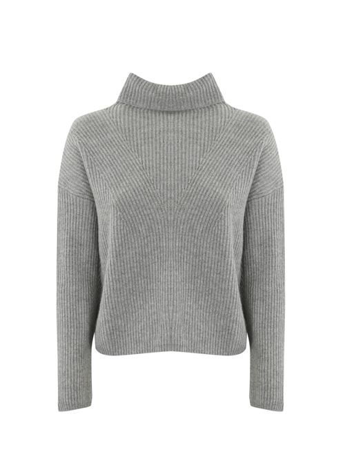 Maglia Golia in lana cashmere grigio chiaro MAX MARA STUDIO | 2426366022600008